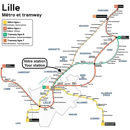 Republique - 2ch Tres Lumineux + Parking ! شقة ليل